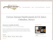 Tablet Screenshot of cerveceriaartesana.com